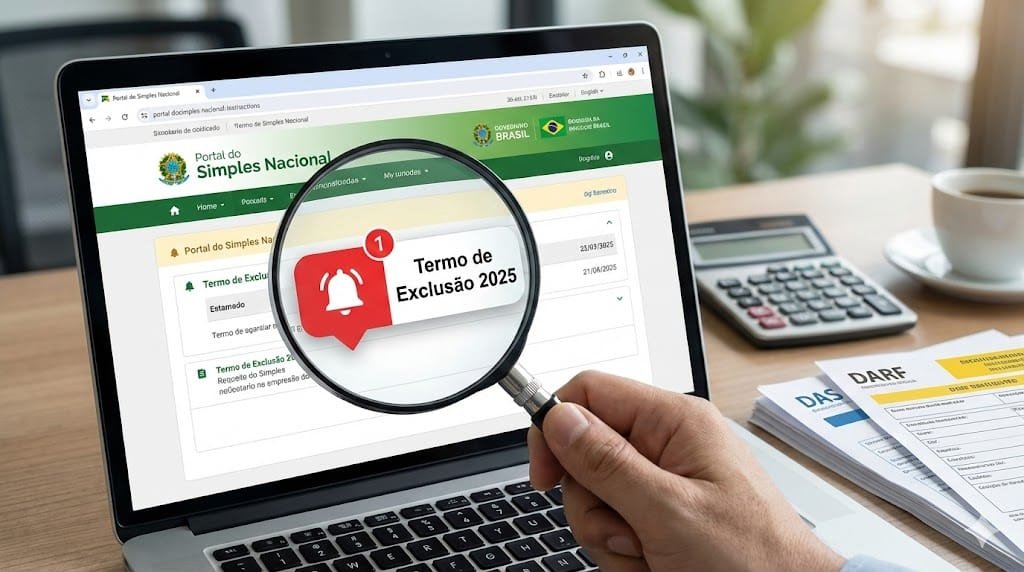 Consulta termo exclusão Simples Nacional 2025